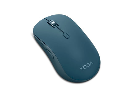 Lenovo Yoga Bluetooth Silent Mouse, 3 Level DPI Adjustment, 36 Month Battery Life, Bluetooth 5.3, 3 Device Paring, Whisper Quiet, Programmable Buttons, Smooth Finish, Tidal Teal - color: Tidal Teal