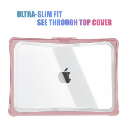 IBENZER Hexpact Protective MacBook Air 13 inch Case M5 2026 M4 2025 M3 M2 2024-2022 A3449 A3240 A3113 A2681, Heavy Duty Case & KeyboardCover & ScreenFilm, Pinkish, HPE-KK-PKSH+2 - color: Pinkish