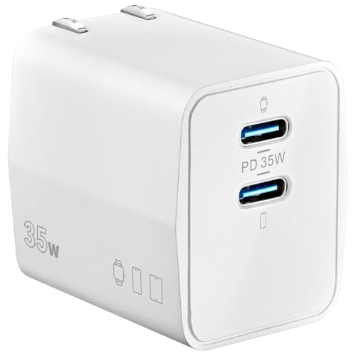 Insignia 35W Dual USB-C Wall Accessory – Compact Dual-Port USB-C Output for Home, Office & Travel - color: 35W Dual USB-C Wall Accessory, style: Accessories