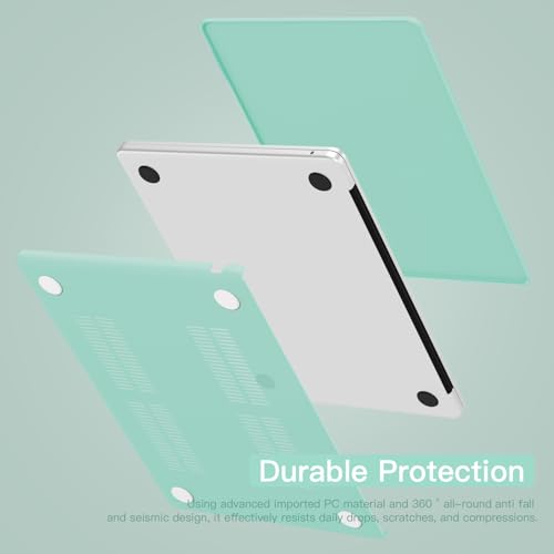 CISSOOK Compatible with MacBook Pro 14 inch Case M5 M4 M3 M2 M1, Hard Shell Case Keyboard Cover for MacBook Pro 14 A3434 A3427 A3426 A3112 A3185 A3401 A2918 A2992 A2779 A2442, Matte Green - color: Matte Green