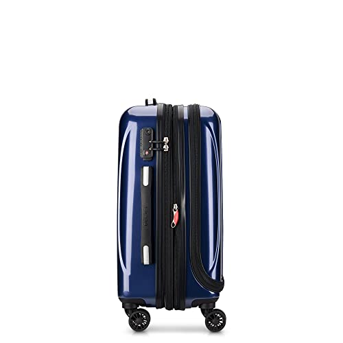 DELSEY PARIS Helium Aero Hardside Expandable Luggage with Spinner Wheels, Blue Cobalt, Carry-On 19 Inch - color: Blue Cobalt, size: Carry-On 19 Inch