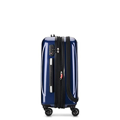 DELSEY PARIS Helium Aero Hardside Expandable Luggage with Spinner Wheels, Blue Cobalt, Carry-On 19 Inch - color: Blue Cobalt, size: Carry-On 19 Inch