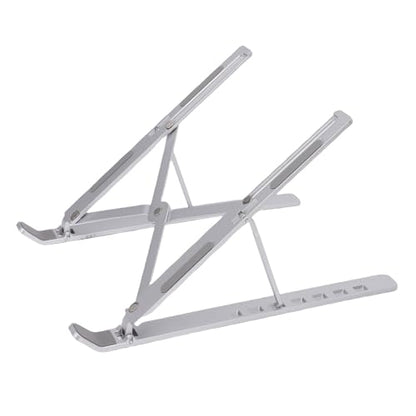 CCYLEZ Foldable Laptop Stand, Portable Aluminum Alloy Ergonomic Height Computer Holder for Home Office Travel