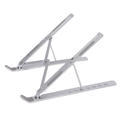 CCYLEZ Foldable Laptop Stand, Portable Aluminum Alloy Ergonomic Height Computer Holder for Home Office Travel