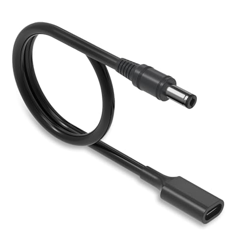 3.28ft 5V USB C to DC 5.5mm x 2.1 mm Adapter Cable, 1Pack Type C Female to Male Plug Supply Adapter Power Cable for Camera, Power Bank, DVR, Recorder, Webcam Router, Scanner - size: 1Pack, style: 3.28FT
