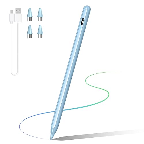 Stylus Pens for Touch Screen, DRYMOKINI Stylist Pen Compatible for Android and i-OS Tablet/Phones, Rechargeable Universal Stylus Pencil Compatible for A-pple/i-Pad/Phone Tablet, Blue - color: Blue, size: 1 Pack