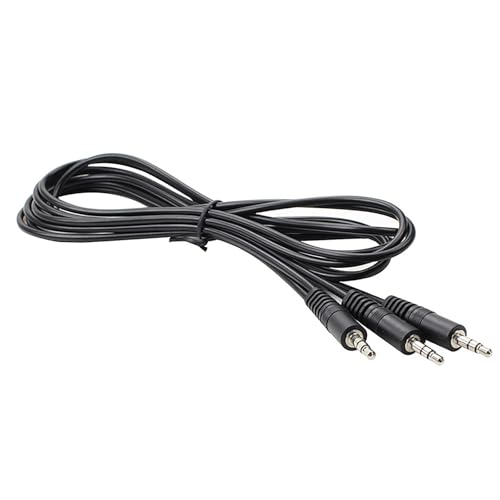 3.5mm Sound Adapter Y Splitter 3.5mm Cable Headsets 2 Male to 1 Male for Laptop Phone Earphone Headphone Microphone Extension Cable - color: 1.5m