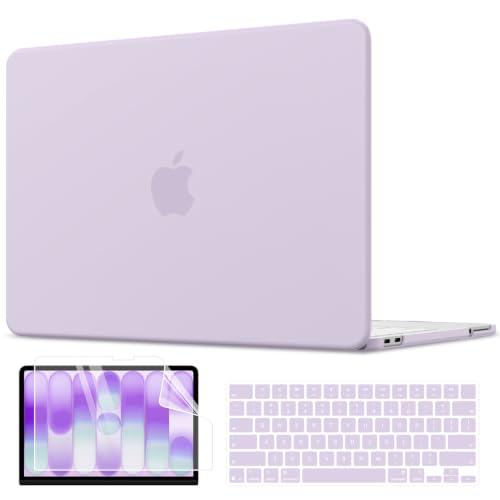 AKIT for MacBook Neo 13" Case 2026 Model A3404, Lavender Purple | Anti-Scratch Protective Matte Hard Shell, 2 Keyboard Covers, Screen Protector - color: Lavender Purple