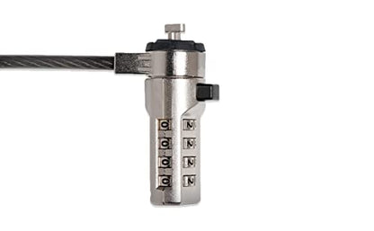 ChargeTech Anti-Theft Combination Cable Lock for Securing Laptops, Computers, Tablets and Other Devices