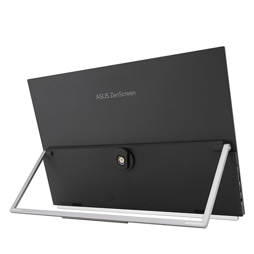 ASUS ZenScreen MB229CF 22 Inch 1080p 100Hz, USB-C Portable Monitor | USB-C 60W, C-clamp Arm, Speakers, Partition Hook, Kickstand, IPS, Subwoofer, Carrying Handle ,Display for MacBook and PC - style: 22" Multi-stand Design