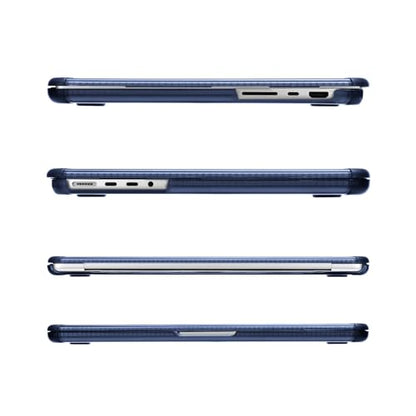 MOSISO Compatible with MacBook Pro 14 inch Case M5 M4 M3 M2 M1 2026-2021 | 3 in 1 Kit Anti-Crack Hard Shell with TPU Bumper, A3427 A3426 A3434 A3112 A3185 A3401 A2918 A2992 A2779 A2442, Haze Blue - color: Haze Blue