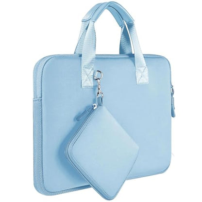 Hseok Laptop Sleeve 13.3 inch Case with Small Case, Compatible with MacBook Neo 14, MacBook Pro 14 M5/M4/M3/M2/M1, XPS 14 and Most 13.3 inch Notebooks, Neoprene Computer Handbag,SK01BL01 - color: Sk01bl01, size: 13.3"