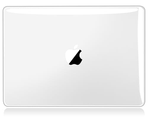 UESWILL Case Compatible with 2021-2026 MacBook Pro 14 inch Case M5 M4 M3 M2 M1 Pro Max Chip & Touch ID, Glossy Crystal Hard Shell Protective Cover, Transparent - color: Crystal Clear, size: MacBook Pro 14" (M1 M2 M3 M4 M5)