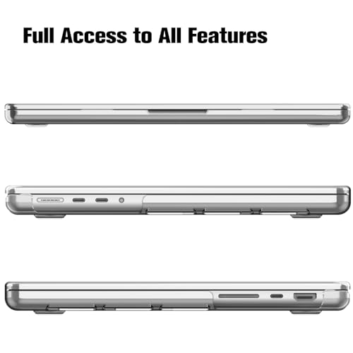 Fintie Hard Shell Case for MacBook Pro 14 Inch, Crystal Clear | A3434 A3112 A3185 A3401 A2992 A2918 A2779 A2442 A3426 A3427, 2021-2026, M5/M4/M3/M2/M1 - color: Crystal Clear, size: Pro 14 Inch