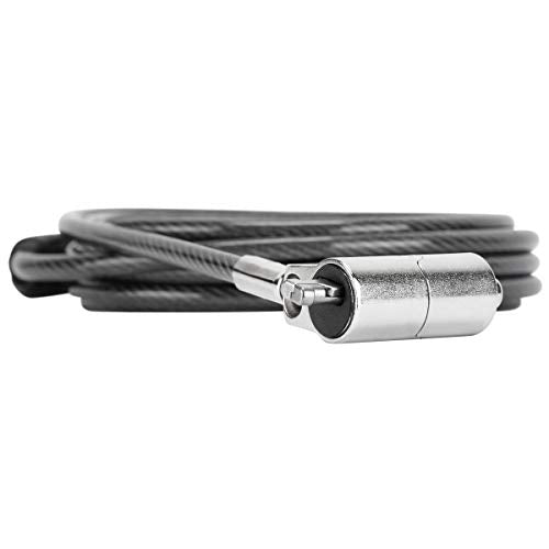Targus DEFCON 3-in-1 Lock, Keyed Cable Retail Lock for Laptop Computer and Desktop Security Cable (ASP85GL) - size: 3-in-1 Lock, style: Keyed Cable