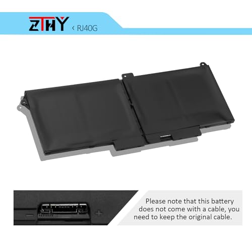 ZTHY RJ40G 4-Cell 63Wh Laptop Battery Replacement for Dell Latitude 14 5420 | Latitude 15 5520 Precision 15 3560 Battery P137G P104F P104F001 P104F002 075X16 1K2CF WY9DX 0WK3F1 0M3KCN 005R42 M033W 15.2V