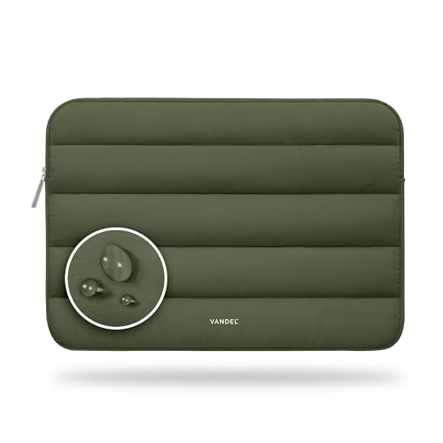 Vandel The Original Puffy Laptop Sleeve Case, 13-14 inch Laptop Sleeve Bag | Compatible with MacBook Air/Pro 13/Pro 14/iPad Pro 12.9, HP Dell ASUS Computer Case Bag Cover, Stylish Aesthetic Design - color: m. Army, size: 13-14 Inch