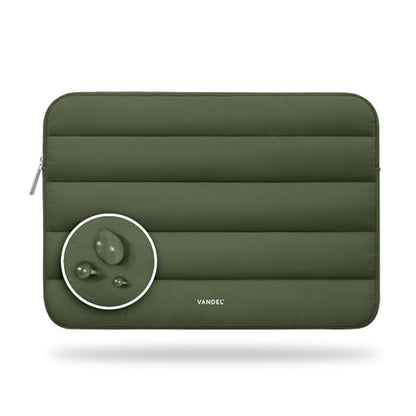Vandel The Original Puffy Laptop Sleeve Case, 13-14 inch Laptop Sleeve Bag | Compatible with MacBook Air/Pro 13/Pro 14/iPad Pro 12.9, HP Dell ASUS Computer Case Bag Cover, Stylish Aesthetic Design - color: m. Army, size: 13-14 Inch
