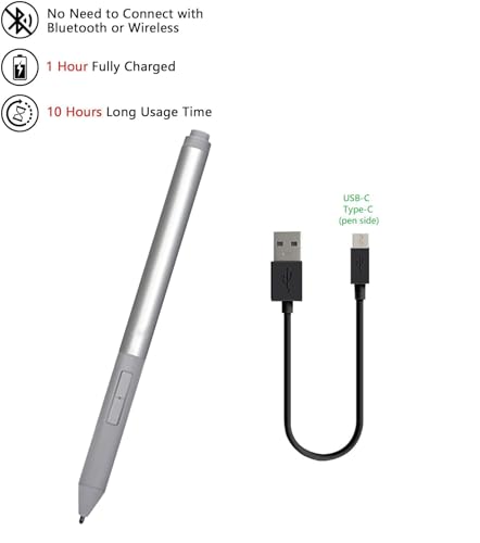 Stylus Pen for HP Elite x2 1013 G3, EliteBook x360 1020 G2, EliteBook X360 1030 G2 G3, Pro x2 612 G2ADDP0221002 Stylus Pen L04729-002 - color: Silver, style: L04729-002