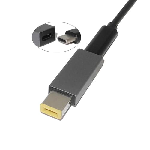 CHICHIYANG USB-C to PD Adapter, Type C to Square USB DC-in Jack Power Converter for Laptops