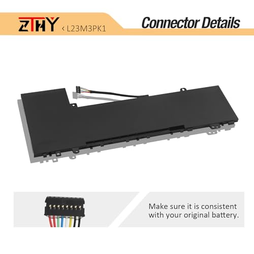 L23M3PK1 L23B3PK1 Laptop Battery for Lenovo IdeaPad Slim 5-14IMH9 5-14AHP9 | 5-14IRU9 5-14Q8X9 5-15IRU9 5-15IRH9 5-15IRH9R 5-16IMH9 5-16AHP9 5-16IRU9 Series L23D3PK1 L23N3PK1 L23X3PK1 57Wh 5040mAh - size: 10.24*4.33*0.23 inch L23M3PK1