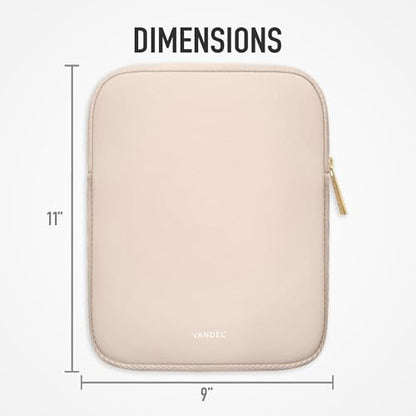 Vandel 9-11 Inch Tablet Sleeve, iPad Sleeve 11 inch Travel Pouch, Fits iPad Pro 11 Inch M4/ 10th Generation 10.9, 9/8th Gen 10.2/ Air 11" 5/4/3 10.9"/10.5", Pro 11 M2, Tab S8/S9 - color: d. Sand, size: 9-11 Inch Tablet