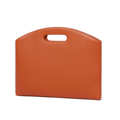 Official Document Computer Bag Stylishly Sleek with Multiple Compartments and Easy to Carry Design - color: Vitality Orange/Pu