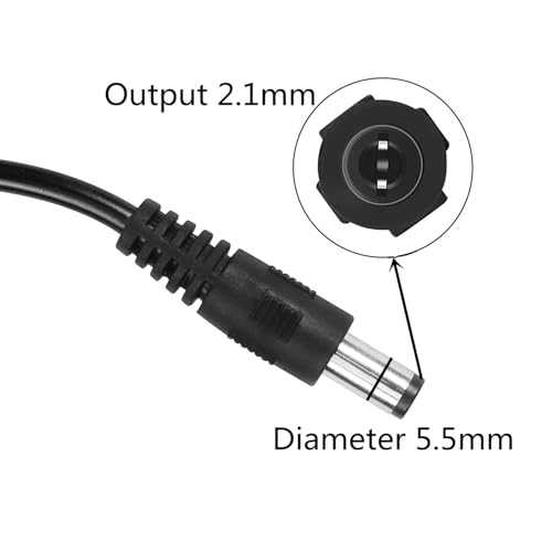 Gebildet DC 5V to DC 12V USB Voltage Step Up Converter Cable Power Supply USB Cable with DC Jack 5.5 x 2.5mm or 5.5 x 2.1mm, USB 5V to DC 12V Cable(100cm) - style: USB to DC
