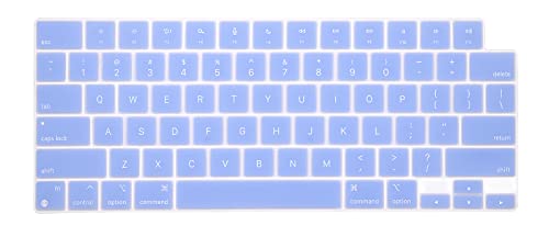 Se7enline Compatible with MacBook Keyboard Cover Skin for Mac Neo & Air 13/15 & Pro 14/16 inch (M5 M4 M3 M2 M1 A18) 2026/2025/2024/2023/2022/2021 Silicone Waterproof Dustproof Durable,Serenity Blue - color: Serenity Blue