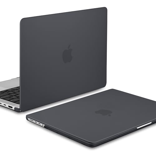MEEgoodo for M5 MacBook Pro 16 inch Case 2026 2024 2023 2021 (Fit Model A3429/A3428/A3403/A3186/A2991/A2780/A2485) M5 M4 M3 M2 M1 Pro/Max, Laptop Case with Keyboard & Webcam Cover, Matte Black - color: Matte Black