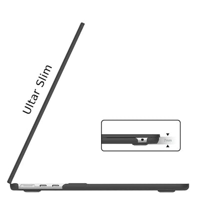 B BELK for MacBook Air 13 inch Case 2026 2025 2024-2022 M5 M4 M3 M2, Black | A3449 A3240 A3113 A2681, Matte Plastic Laptop Hard Shell for MacBook Air 13.6 inch Case & Keyboard Cover & Screen Protector - color: Black