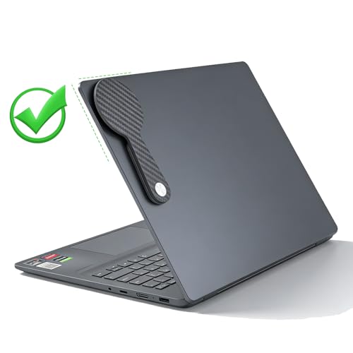 Carbon Fiber Adjustable Laptop Stand Magnetic Phone Holder Computer Monitor Side Mount Clip for iPhone MagSafe Series & All Phones Portable Foldable Computer Expansion Bracket (Black Twill) - color: Black Twill