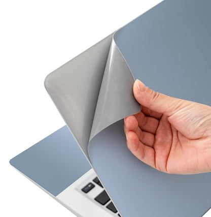 Laptop Skin Sticker Decal 15-15.6 Inches, Universal Reusable Vinyl Sticker for 12.1 13 13.3 14 15.4 Inches Netbook/Notebook PC, Waterproof & Scratch-Resistant (Rock Blue - Gradient) - color: Rock Blue - Gradient