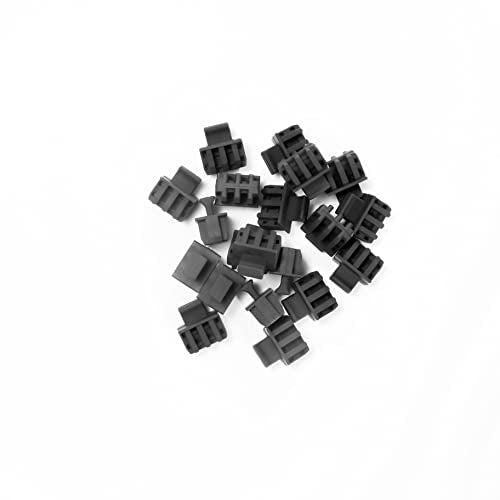 20 Pack SFP Dust Cover for Open SFP/SFP+ Slot - SFP Plug - Fiber Optic Dust Caps - SFP Port Anti-Dust Cover - Network Switch Port Protector - Durable TPE Material with Pull Tab - color: for SFP Port, size: 20 Pack