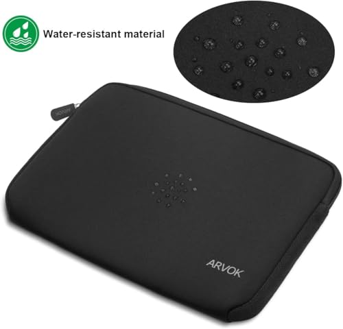 ARVOK 15 15.6 16 inch Laptop Sleeve Ultra-Thin Case MacBook pro 16 inch Sleeve Water-Resistant Notebook Computer Pocket Tablet Briefcase Carrying Bag Pouch Skin Cover for HP/Dell/Lenovo/Asus/Acer - color: Black, size: 15 inch