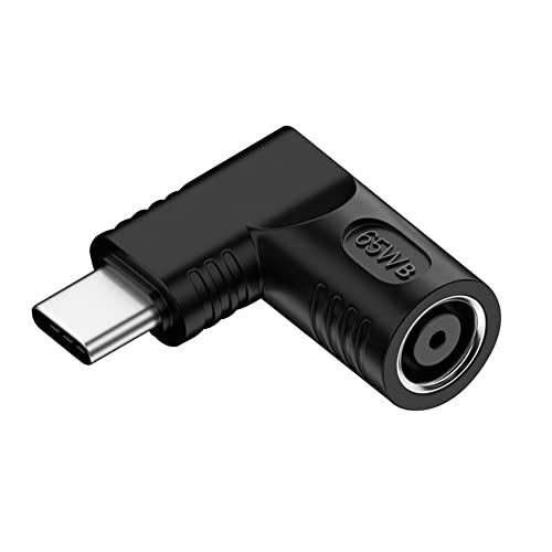 DC Jack 7.4x5.0mm Input to USB-C Type-C Angled 90 Degree Power Plug Charge Adapter for Laptop Phone - style: 7.4x5.0mm