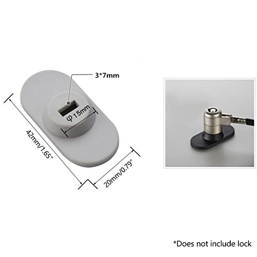 Tablet Laptop Lock with Security Lock Base Laptop Tablet Anti-Theft Lock Hole for Pad Tablets Notebook,ABS