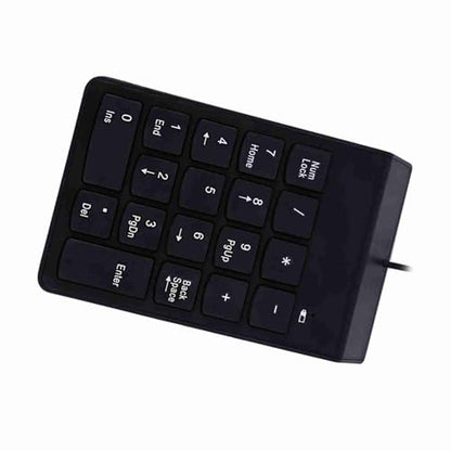 SUNGOOYUE USB Numeric Keypad, ABS Wired Number Pad 18 Keys USB 2.0 Plug and Play Spill for Laptop Desktop Data Entry Accounting Spreadsheet Users