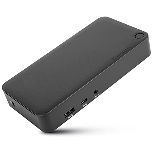 Targus USB C Docking Station Universal DV4K, USB C Laptop Docking Station Dual Monitor 2 HDMI, 65W Power Delivery, DisplayLink Works w/Operating Systems Like Windows, Mac, Android, iOS (DOCK310USZ) - size: Dual Monitor 4K, 5 Gbps, 65 Watt