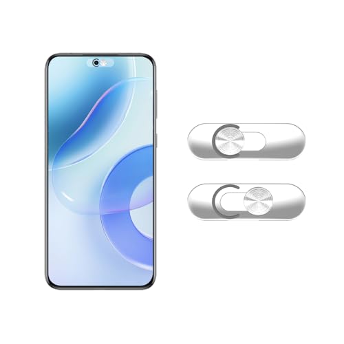 Front Camera Cover Compatible for Smartphones,Webcam Cover Compatible for Pixel/Galaxy/iPad,Protect Privacy and Security,Camera Slide Protection,2 Pack-Silver - color: Silver