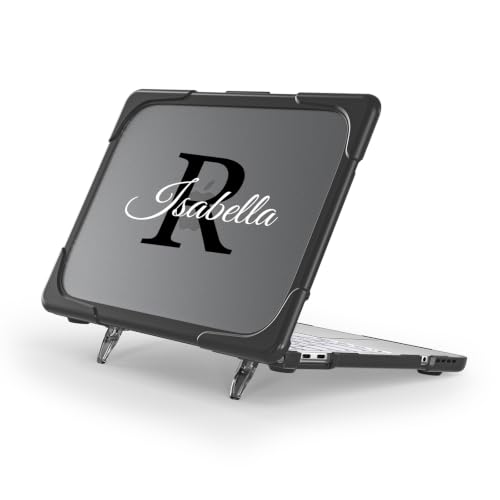 Batianda Custom Name Case for MacBook Neo 13 Inch 2026 | Add Your Name or Initials, Ergonomic Foldable Stand, TPU Bumper, Matte Translucent Hard Shell, Fits Model A3404 A18 Pro Chip - color: Customizable Name