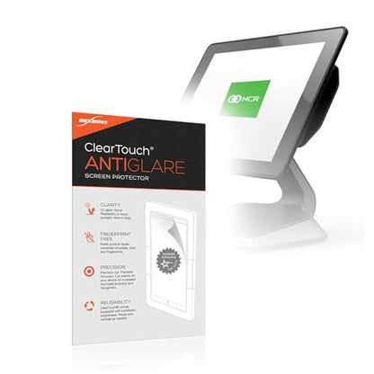 BoxWave Screen Protector Compatible with NCR POS Terminal PX-Series (15.6 in) - ClearTouch Anti-Glare (2-Pack), Anti-Fingerprint Matte Film Skin