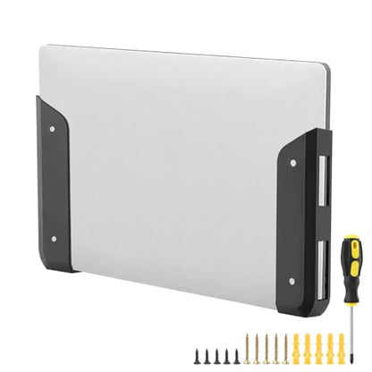 Wall & Under Desk Laptop Mount Holder with Adhesive Screws,1.02"/ 26 mm Thick, Universal for Laptop, Mac mini, MacBook, Keyboard with Anti-Scratch Pads