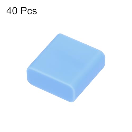 uxcell 40pcs USB Male Port Silicone Protectors Anti Dust Cap Cover Blue - color: Blue