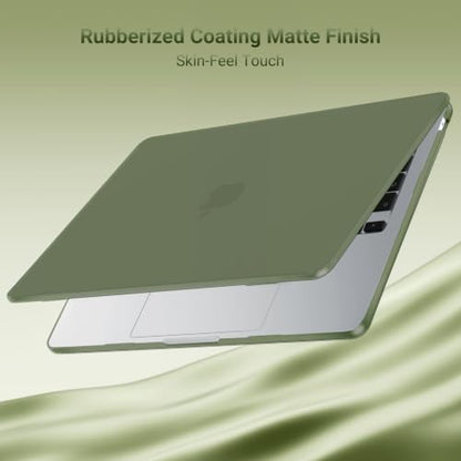 MOSISO Compatible with MacBook Air 13 inch Case M5 2026 M4 M3 M2 2025-2022 | A3449 A3240 A3113 A2681, Scratches-Resistant Protective Hard Shell for MacBook Air 13.6 inch Case, Army Green - color: Army Green