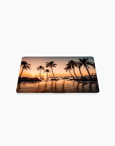 Laptop Skin Sticker Cover Decal Beach Designs - Universal Size - Fits All laptops up to a 16” Diagonal Size | Easy to Apply, Remove and Change Styles (Sunset Palm Trees) - style: Sunset Palm Trees