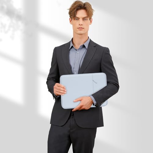 MOSISO Laptop Case 13 inch, Laptop Sleeve Bag with Pocket | Compatible with MacBook Neo A3404 2026/Air/Pro 13 M5/M4/M3/M2/M1 2026-2016, Polyester Vertical Computer Bag, Baby Blue - color: Baby Blue, size: 13 inch