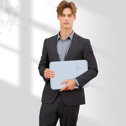 MOSISO Laptop Case 13 inch, Laptop Sleeve Bag with Pocket | Compatible with MacBook Neo A3404 2026/Air/Pro 13 M5/M4/M3/M2/M1 2026-2016, Polyester Vertical Computer Bag, Baby Blue - color: Baby Blue, size: 13 inch