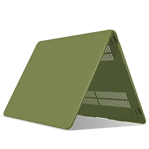 IBENZER Compatible with 2022 2021 2020 MacBook Air 13 inch case M1 A2337 A2179 A1932, Plastic Hard Shell Case for Mac Air 13 Retina Display with Touch ID, Matcha Green,AT13MOGN - color: Matcha Green