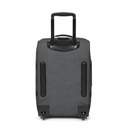 Eastpak Tranverz S – 42L Large Wheeled Luggage with Dual Compartments, TSA Lock, Compression Straps & Smooth-Wheeling System, Black Denim - color: Black Denim, size: 42 Liter Carry On